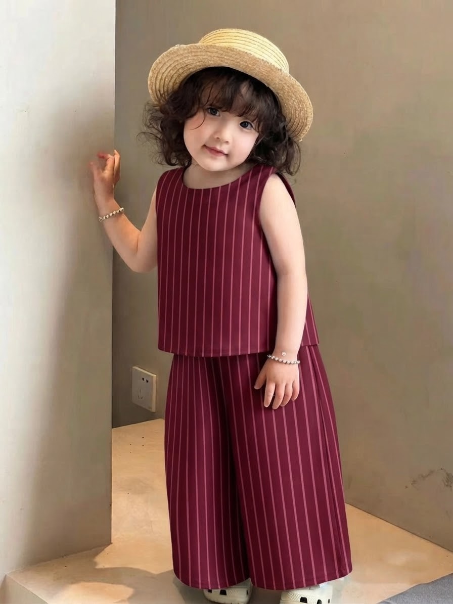 Hexa Kids Maroon Top & Pants